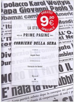 LE PRIME PAGINE DEL CORRIERE DELLA SERA