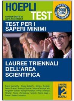 SAPERI MINIMI PER L'AREA SCIENTIFICA  2000 QUIZ