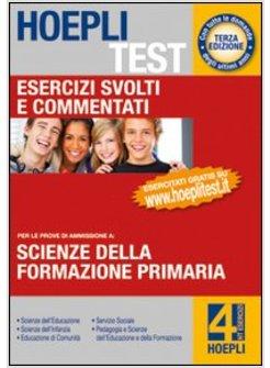 HOEPLI TEST ESERCIZI VOL 4 FORMAZIONE PRIMARIA.