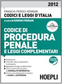 CODICE DI PROCEDURA PENALE