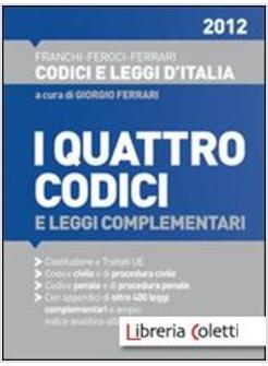 I QUATTRO CODICI 2012