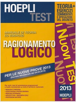 HOEPLI TES TEORIA ED ESERCIZI RAGIONAMENTO LOGICO