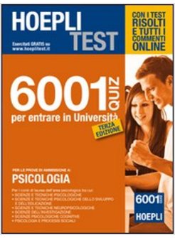 HOEPLI TEST. 5001 QUIZ PSICOLOGIA 