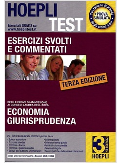 HOEPLI TEST ESERCIZI ECONOMIA E GIURISPRUDENZA, BOCCONI, LUISS, LIUC