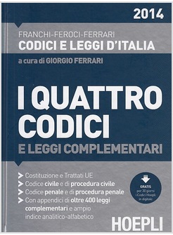 I QUATTRO CODICI 2014