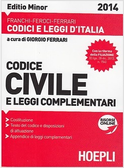 CODICE CIVILE 2014. EDIZIONE MINORE