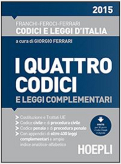 I QUATTRO CODICI 2015
