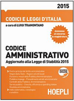 CODICE AMMINISTRATIVO 2015. AGGIORNATO ALLA LEGGE DI STABILITA' 2015