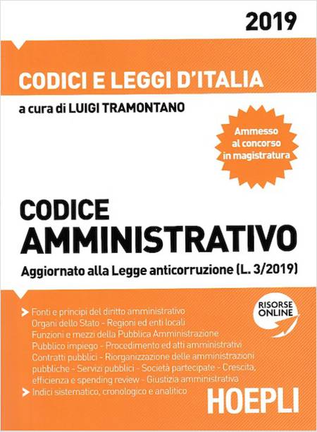 CODICE AMMINISTRATIVO AGGIORNATO ALLA LEGGE DI STABILITA' 2019