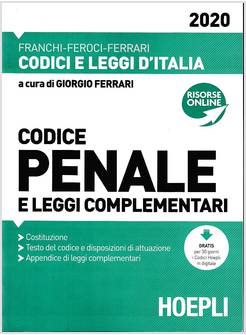 CODICE PENALE E LEGGI COMPLEMENTARI