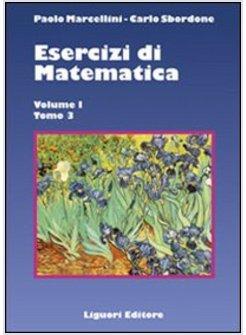 ESERCIZI DI MATEMATICA VOL 1/3