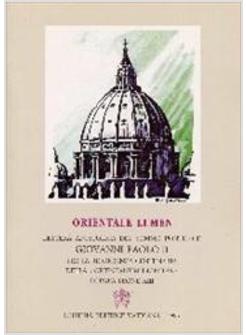 ORIENTALE LUMEN LETTERA APOSTOLICA PER LA RICORRENZA CENTENARIA DELLA