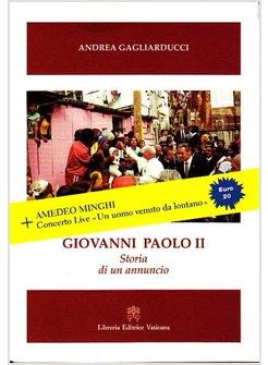 COFANETTO GIOVANNI PAOLO II STORIA DI UN ANNUNCIO CON DVD CONCERTO LIVE MINGHI 