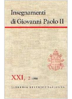 INSEGNAMENTI DI GIOVANNI PAOLO II (21) 2000 (LUGLIO-DICEMBRE)