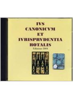 IUS CANONICUM (CD ROM) ET IURISPR ROTALE 2001 AGGIORNATO FINO AL 1996