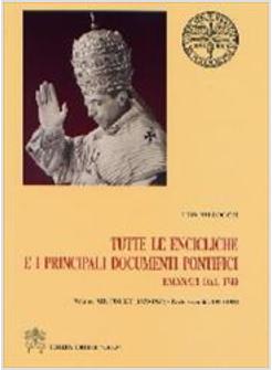 TUTTE LE ENCICLICHE VOL.XII