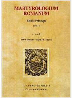 MARTYROLOGIUM ROMANUM EDITIO PRINCEPS 1584