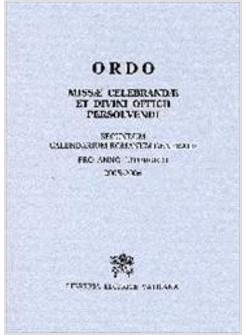 ORDO MISSAE CELEBRANDAE 2005-2006 LATINO