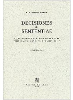 ROTAE ROMANAE DECISIONES SEU SENTENTIAE (1999)