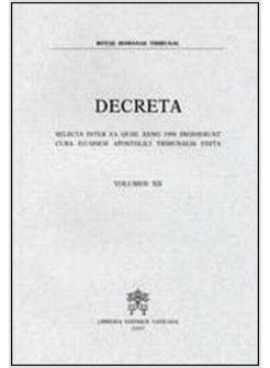 DECRETA. SELECTA INTER EA QUAE ANNO 1994 PRODIERUNT CURA EIUSDEM APOSTOLICI