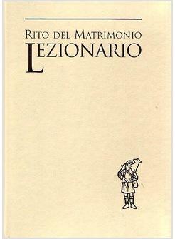 LEZIONARIO RITO DEL MATRIMONIO