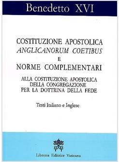ANGLICANORUM COETIBUS E NORME COMPLEMENTARI  ITAL E INGL.