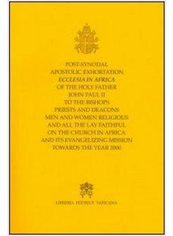 POST SYNODAL APOSTOLIC EXHORTATION ECCLESIA IN AFRICA...