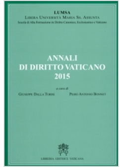 ANNALI DI DIRITTO VATICANO 2015 