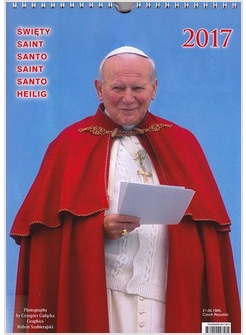 CALENDARIO SANTO GIOVANNI PAOLO II MULTILINGUE 2017