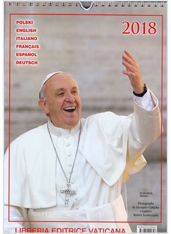 CALENDARIO PAPA FRANCESCO MULTILINGUE 2018