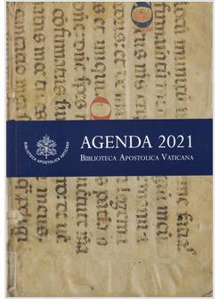 AGENDA GRANDE BIBLIOTECA APOSTOLICA VATICANA 2021