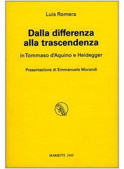 DALLA DIFFERENZA ALLA TRASCENDENZA IN TOMMASO D'AQUINO E HEIDDEGER