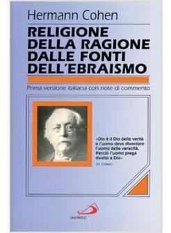 RELIGIONE DELLA RAGIONE DALLE FONTI DELL'EBRAISMO
