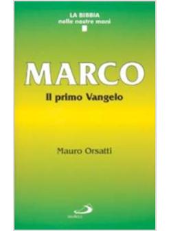 MARCO IL PRIMO VANGELO