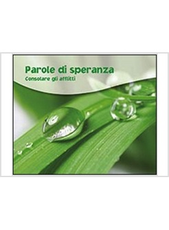 PAROLE DI SPERANZA. CONSOLARE GLI AFFLITTI