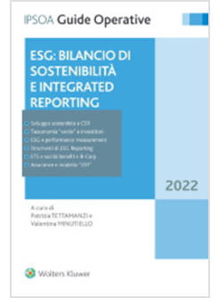 ESG: BILANCIO DI SOSTENIBILITA' E INTEGRATED REPORTING