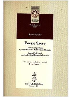 POESIE SACRE. CANTICI SPIRITUALI*CANTIQUES SPIRITUELS. INNI TRADOTTI DAL