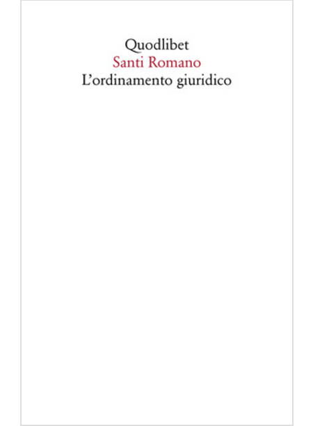 L' ORDINAMENTO GIURIDICO