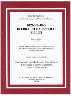 DIZIONARIO DI EBRAICO E ARAMAICO BIBLICI