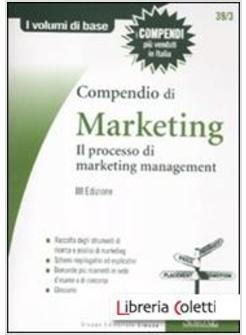 COMPENDIO DI MARKETING IL PROCESSO DI MARKETING MANAGEMENT