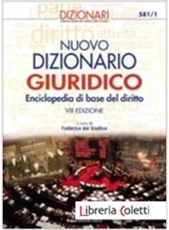 NUOVO DIZIONARIO GIURIDICO.  VIII EDIZIONE