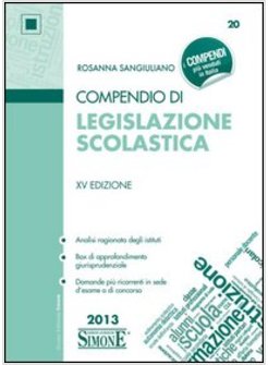 COMPENDIO DI LEGISLAZIONE SCOLASTICA