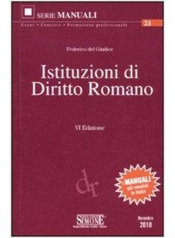 ISTITUZIONI DI DIRITTO ROMANO