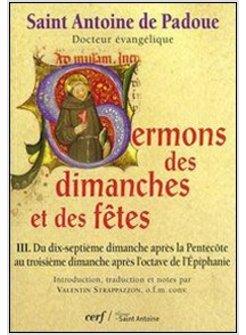 SERMONS DES DIMANCHES ET DES FETES