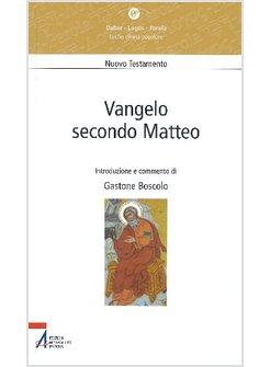 VANGELO SECONDO MATTEO
