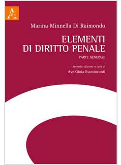 ELEMENTI DI DIRITTO PENALE. PARTE GENERALE