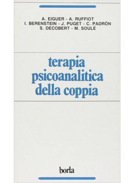 TERAPIA PSICOANALITICA DELLA COPPIA