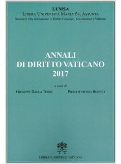 ANNALI DI DIRITTO VATICANO 2017