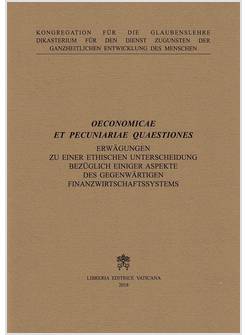 OECONOMICAE ET PECUNIARIAE QUAESTIONES - TEDESCO