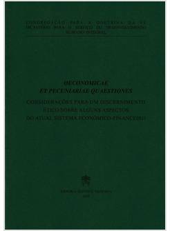 OECONOMICAE ET PECUNIARIAE QUAESTIONES - PORTOGHESE
